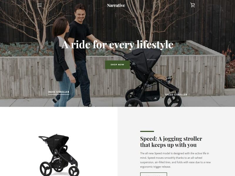 Narrative Shopify Theme